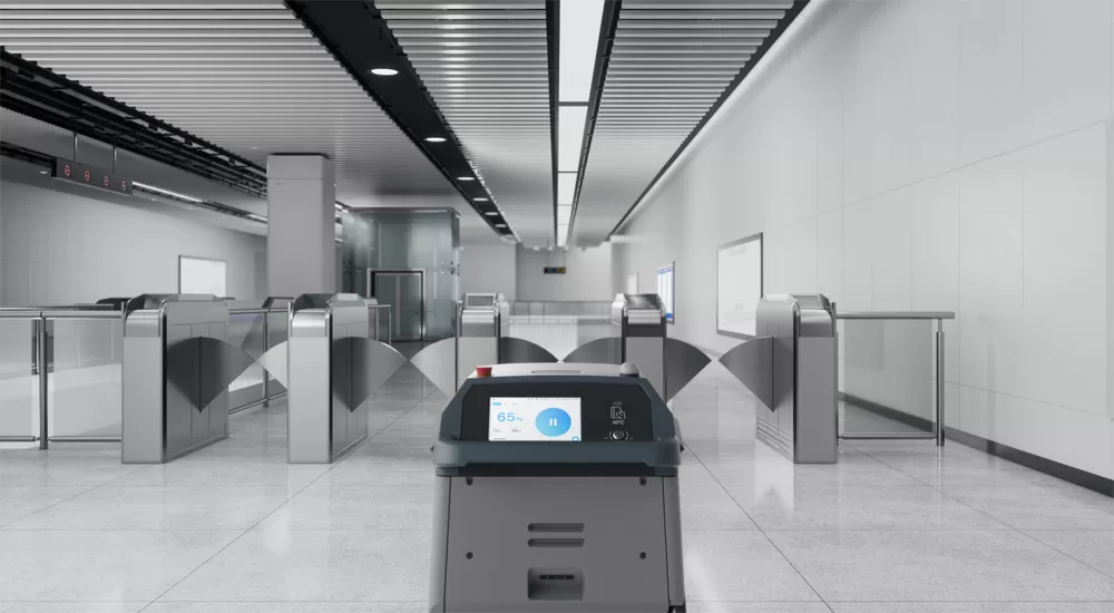 Gleiten Sie durch Tore-gebaut für Transport zentren