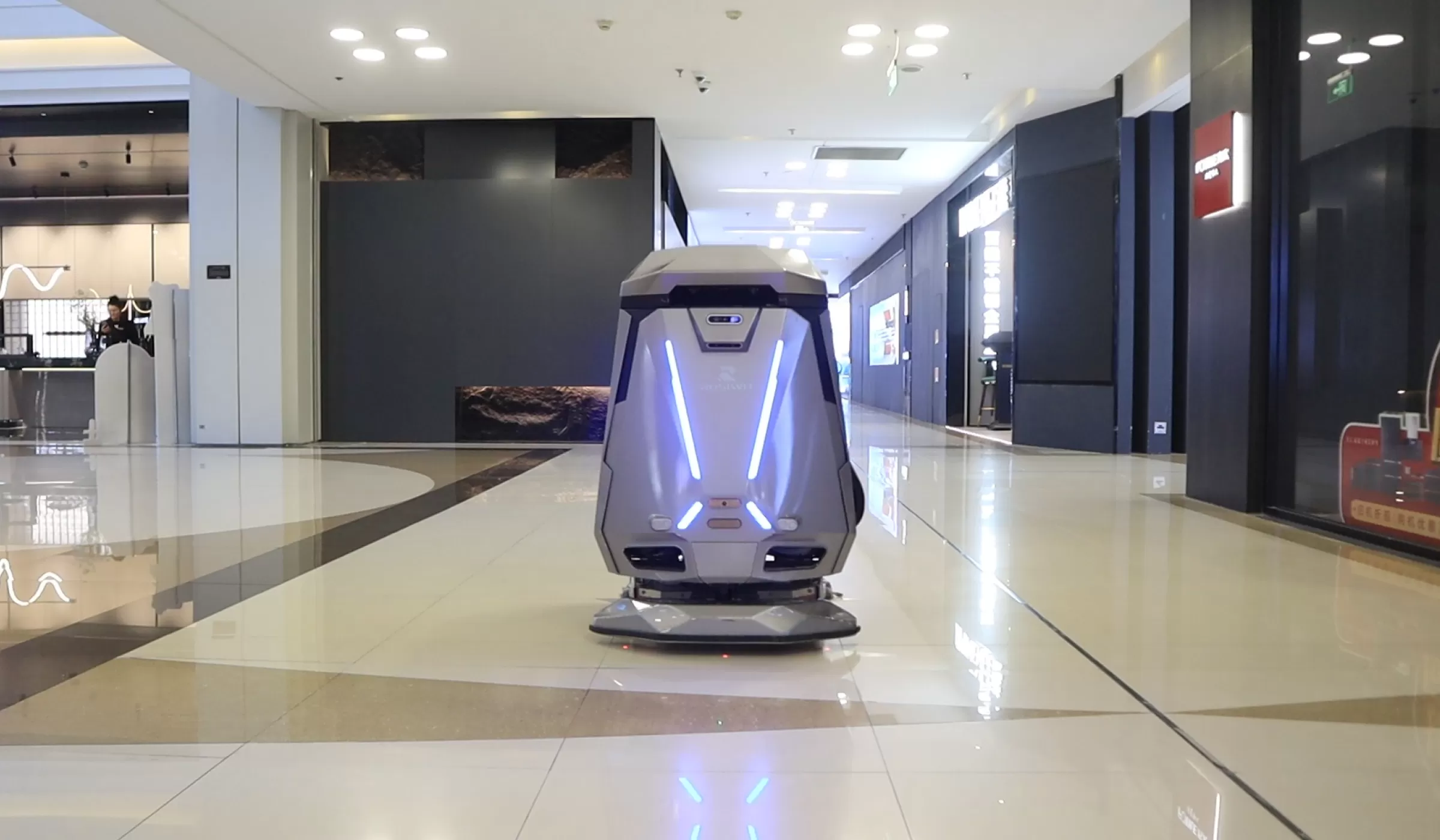 commercial robotic floor scrubber