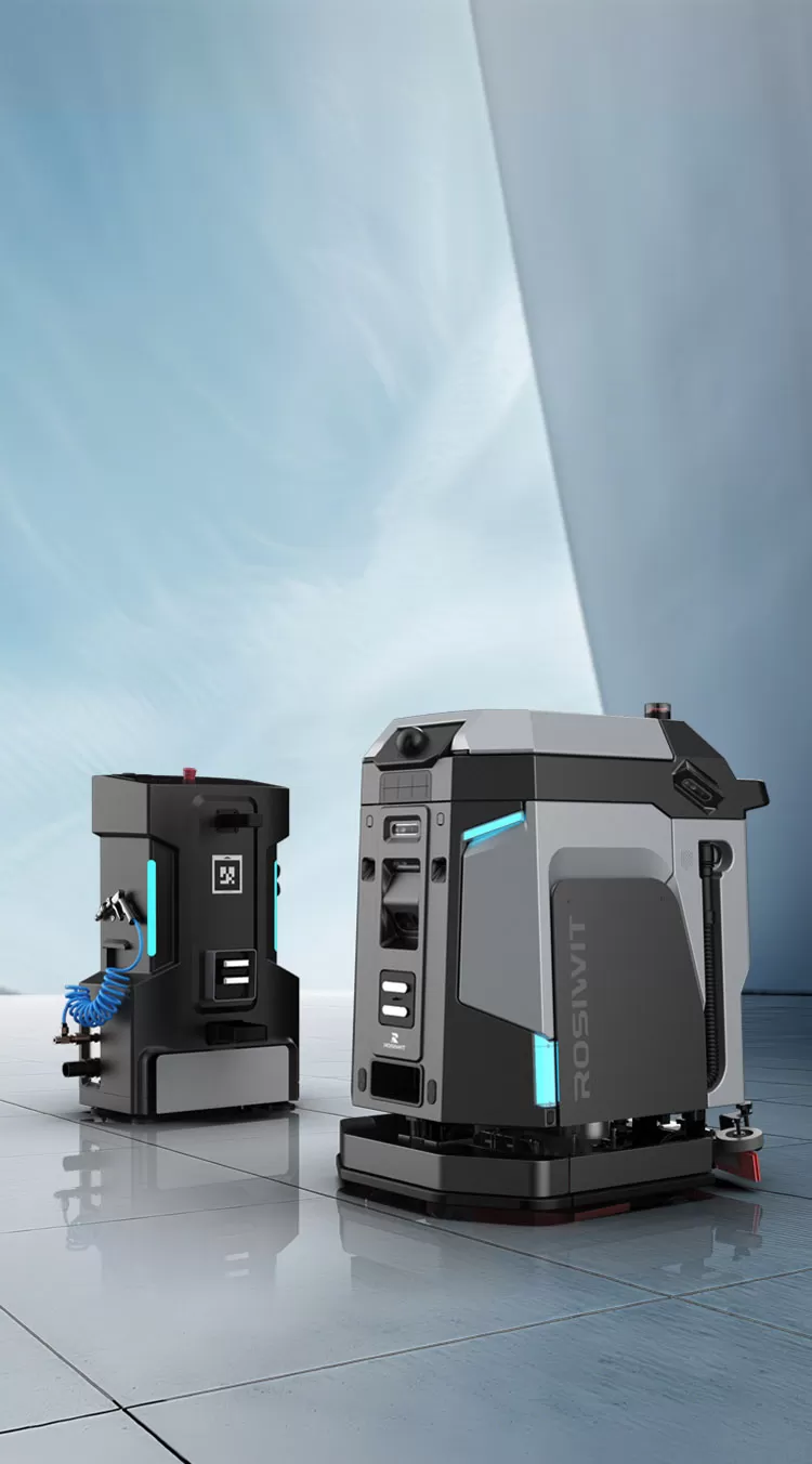 Mittelgroßer Indoor-Scrubber-Roboter der nächsten Generation