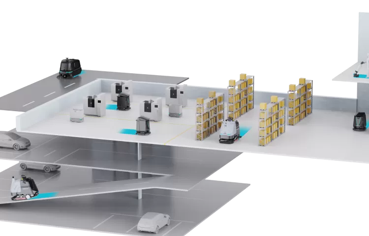 Reinigungs robotik in industriellen Szenarien