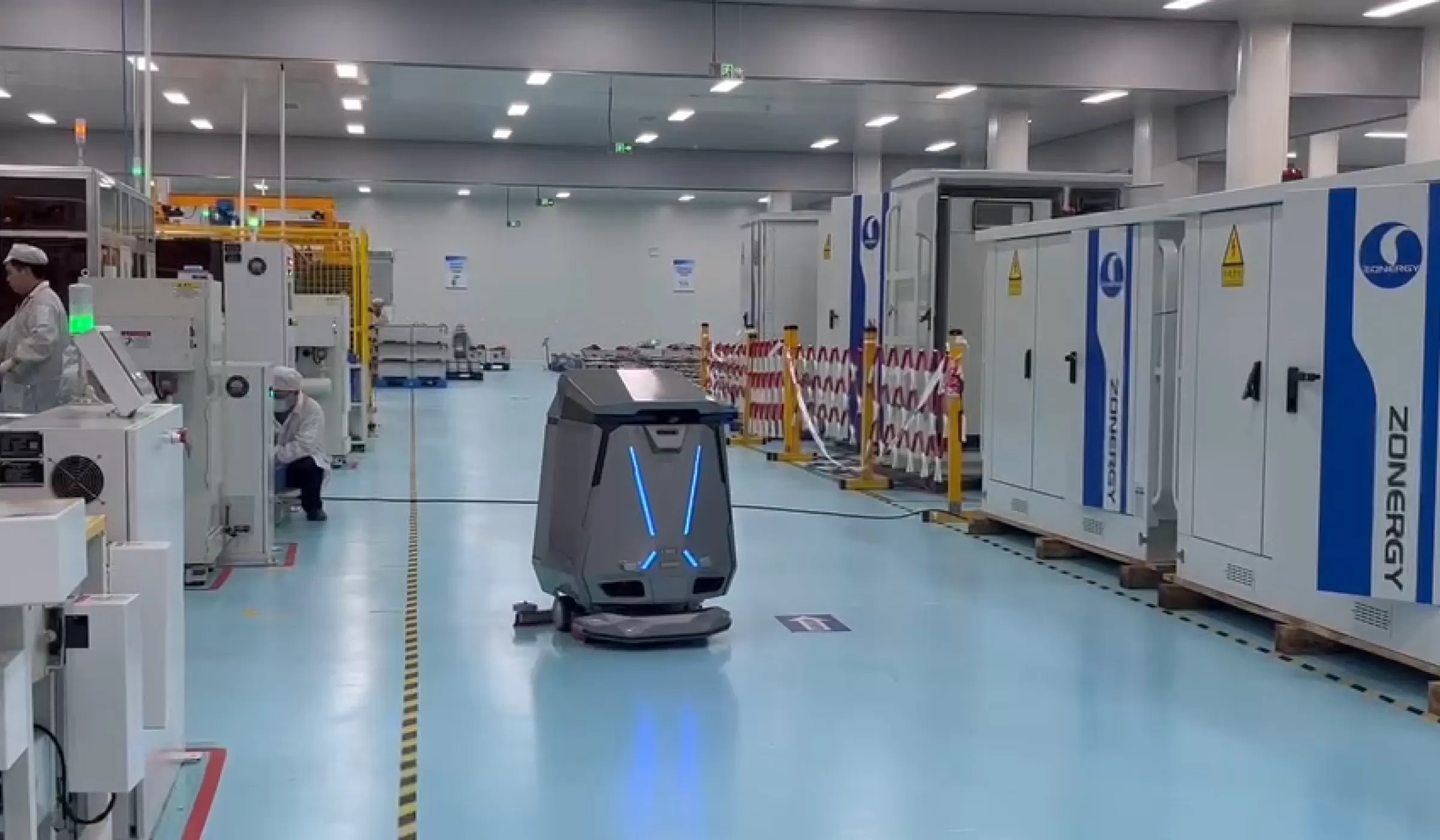 robotic warehouse floor cleaner