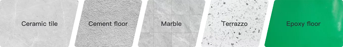 Titan 810 Reinigungs bot anwendbare Böden